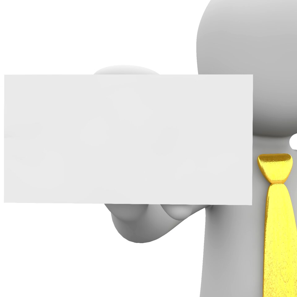 Contact business tie holder