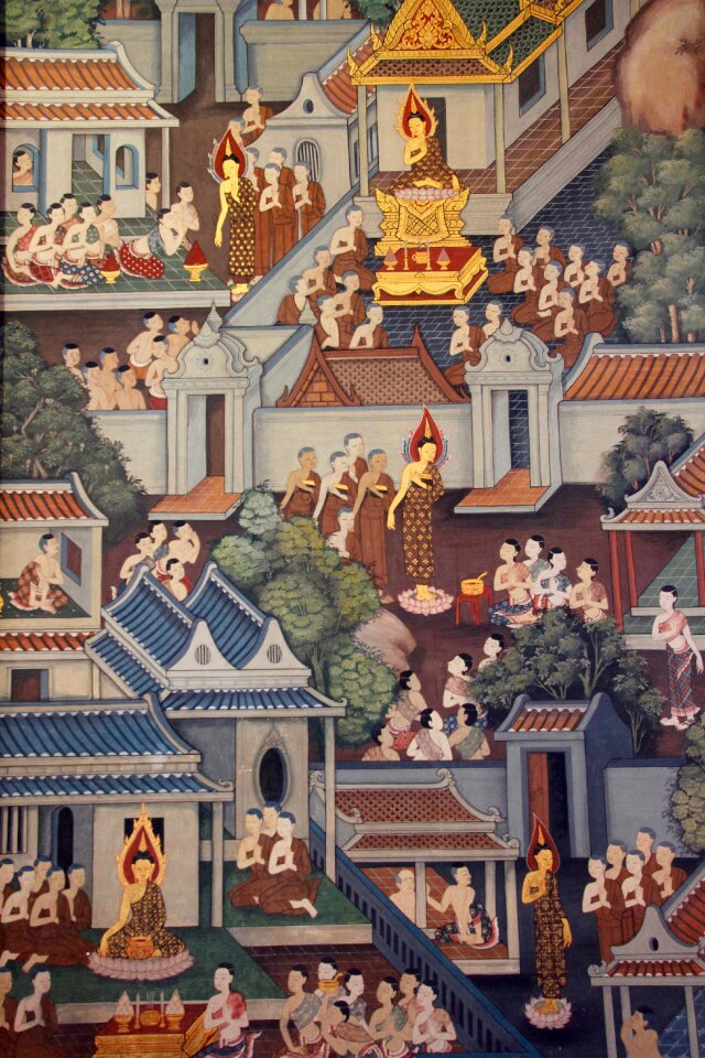 Thailand mural buddhism
