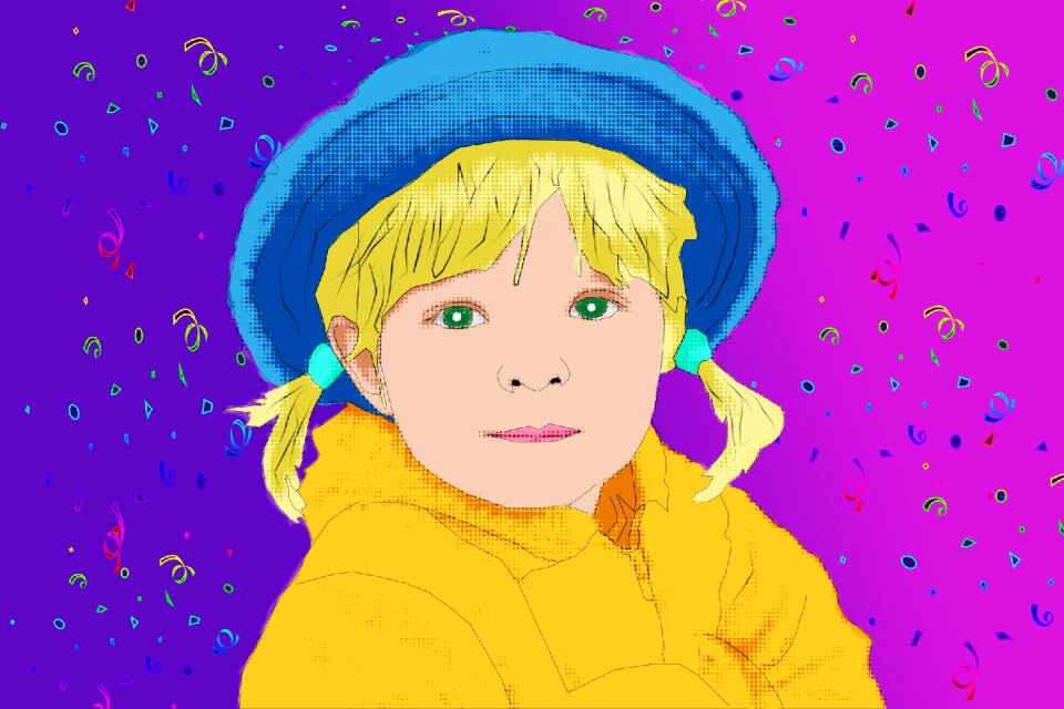 Portrait model Free illustrations