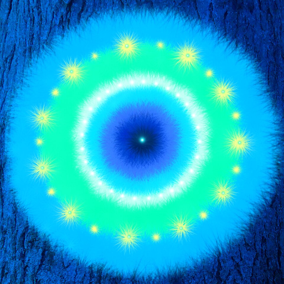 Blue healing Free illustrations