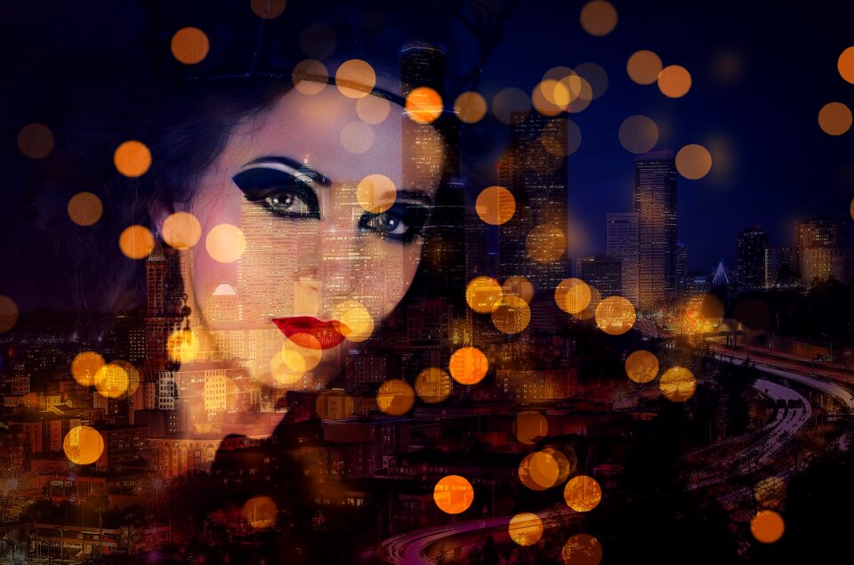 Woman blurry Free illustrations