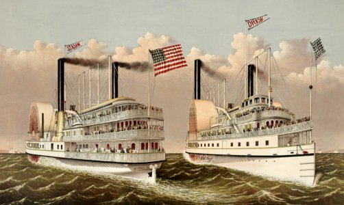 American flag ships