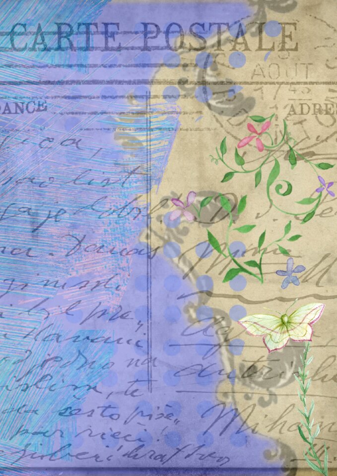 Blue french vintage backgrounds
