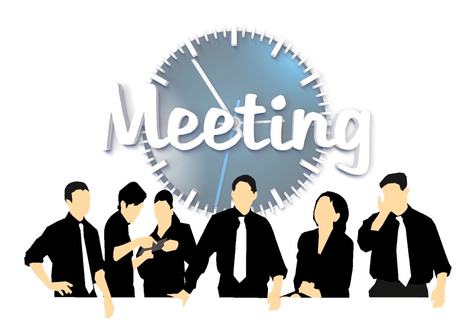 Businessmen meeting office