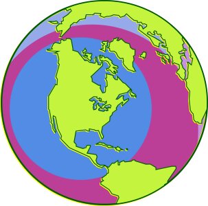 Earth map planet