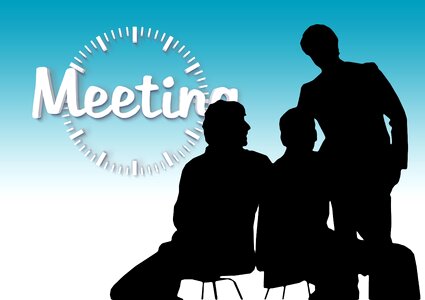 Businessmen meeting office