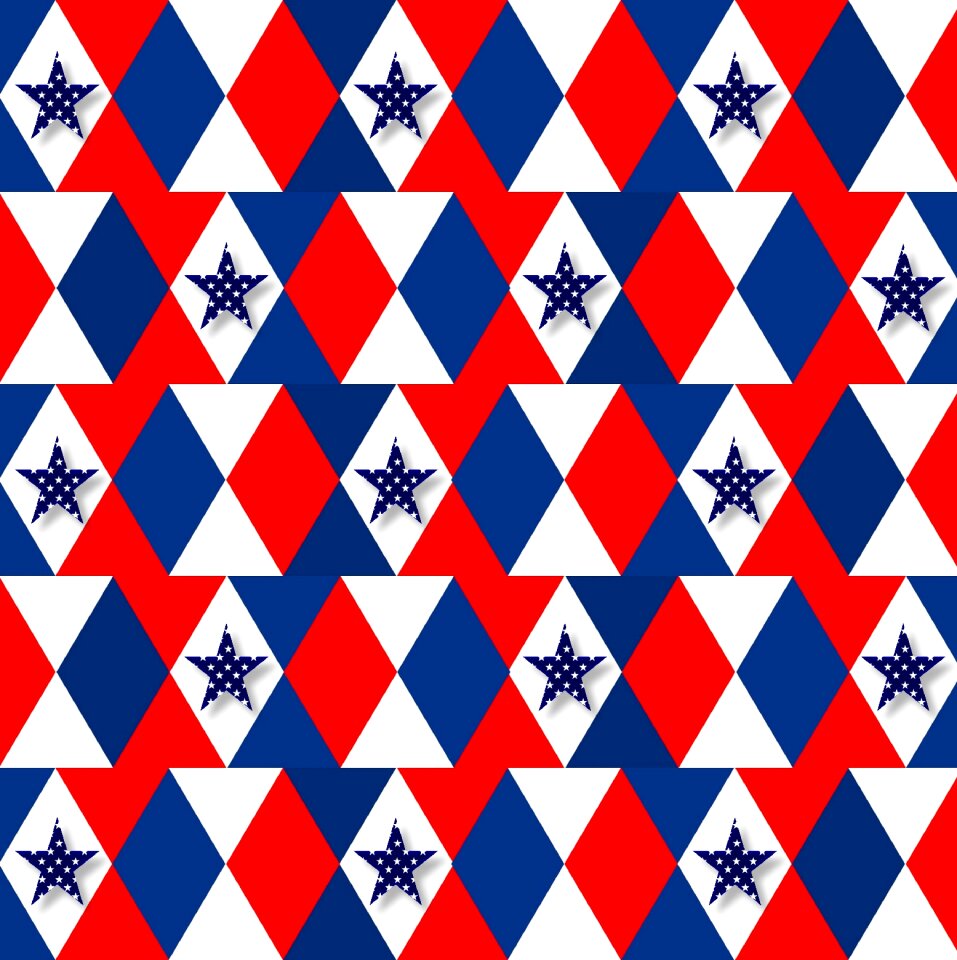 Blue 3d stars