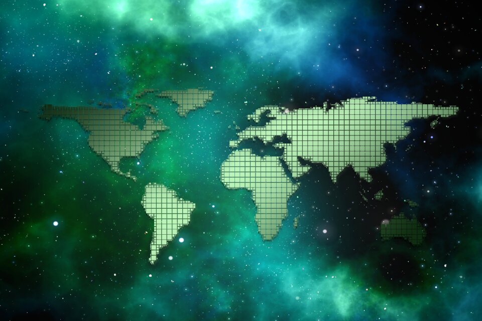 Space cosmos globalalisierung