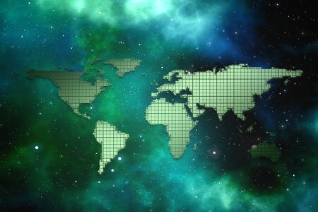 Space cosmos globalalisierung
