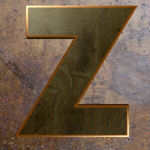 Alphabet letter wooden