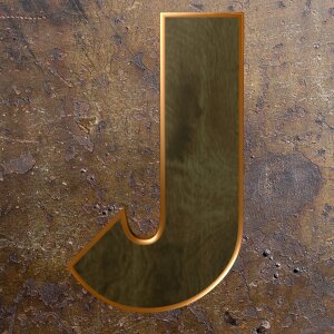 Alphabet letter wooden