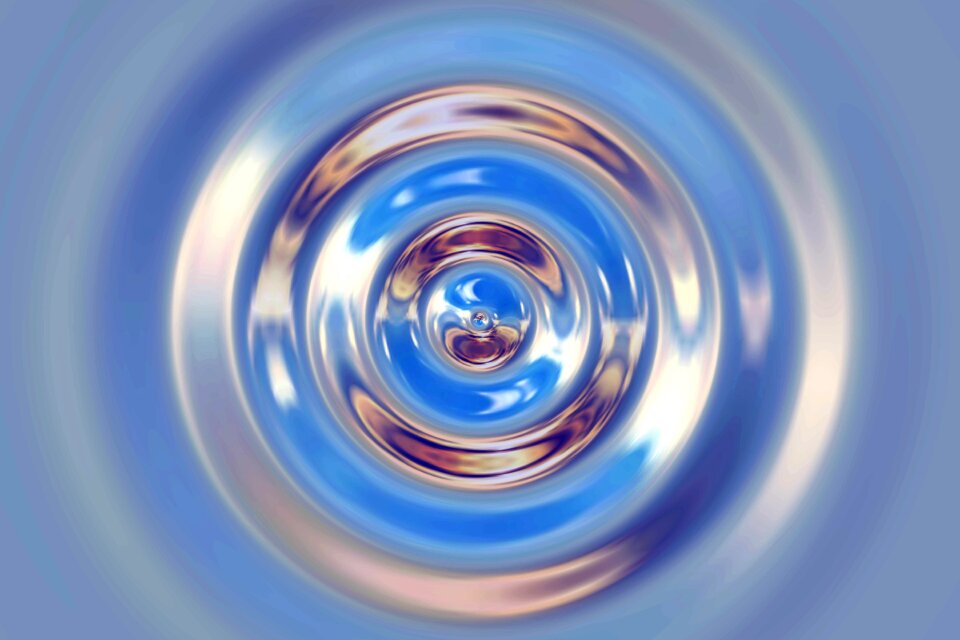 Water ripple surface drop