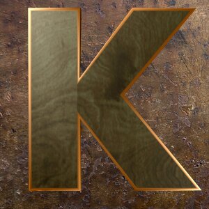Alphabet letter wooden