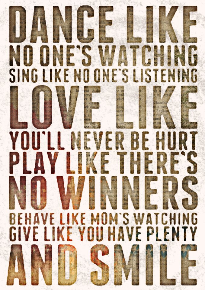 Words dance love