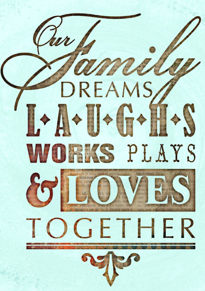 Family laugh words