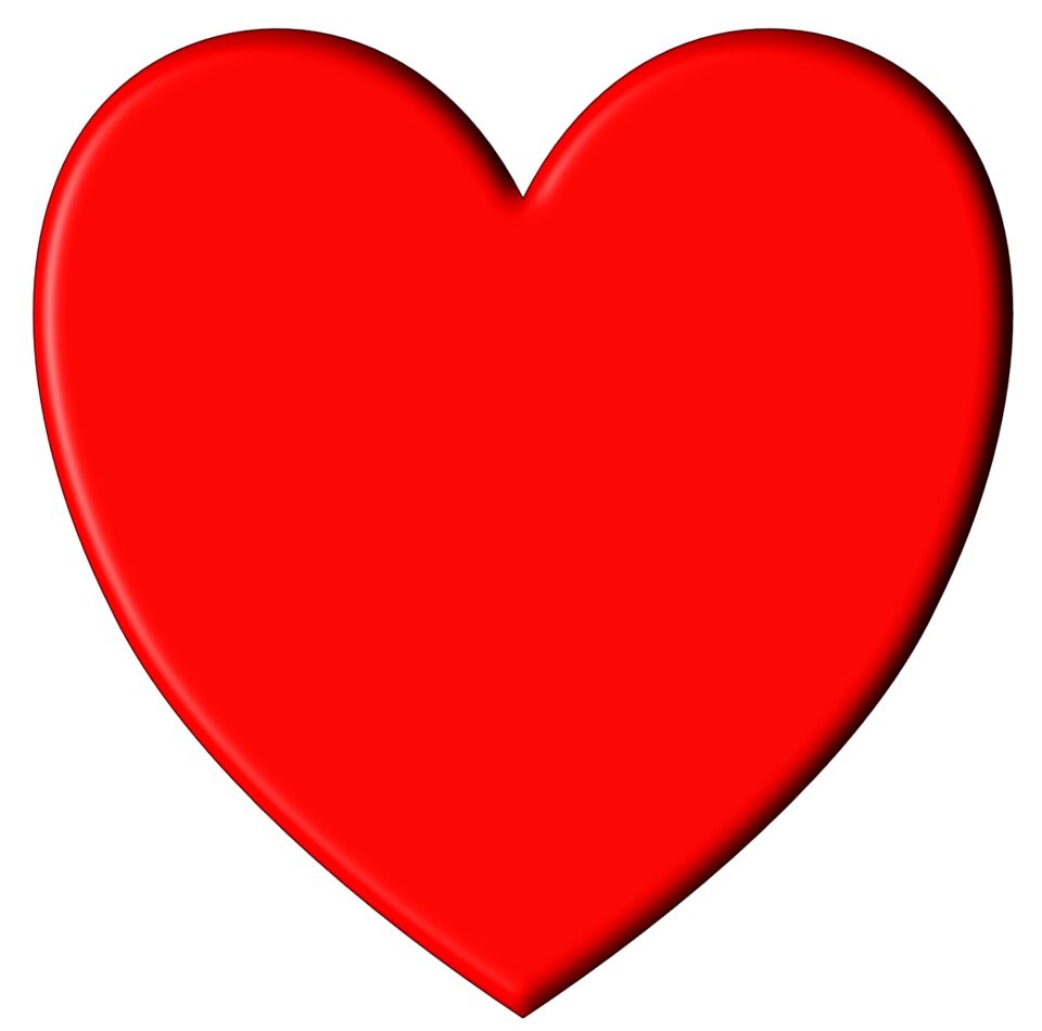 Red love heart