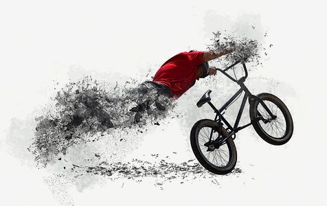 Decomposition bike biker