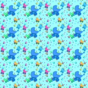 Seamless blue child