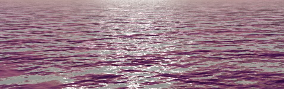 Ocean water pink water