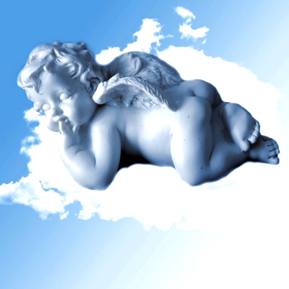 Figure child angel face