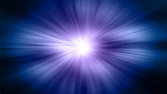 Space galaxy blue stars