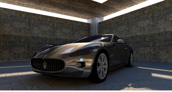 Silver auto automobile