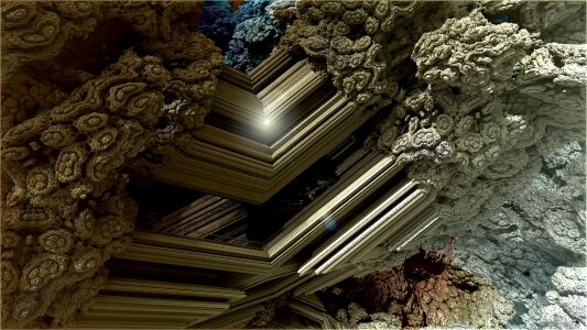 Fractals world construction