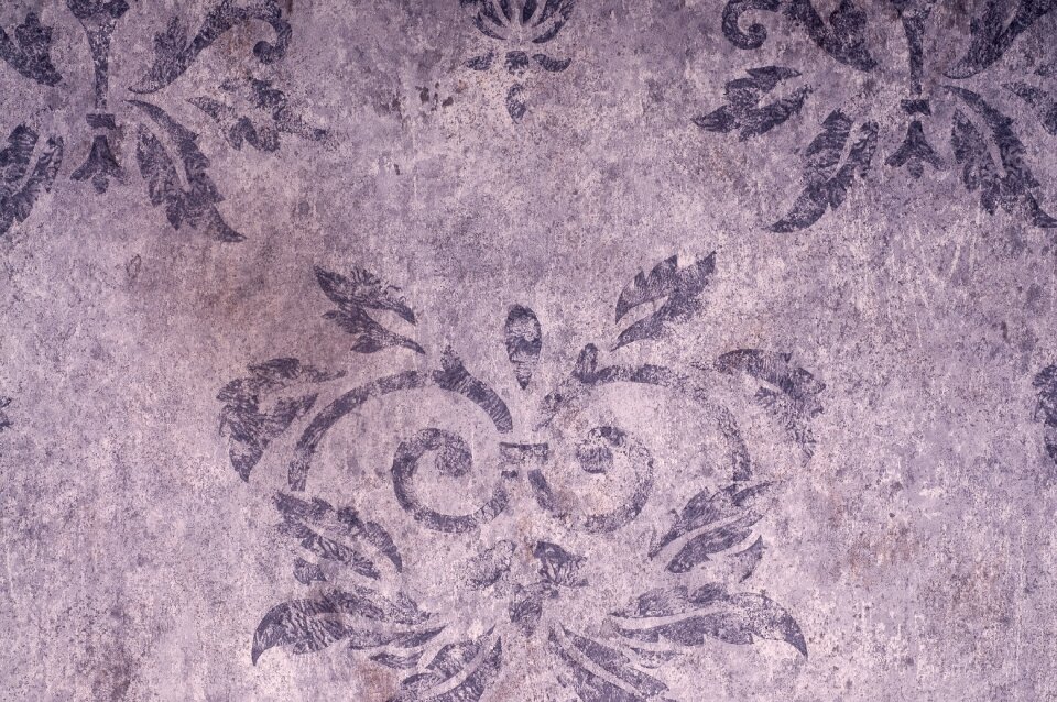 Flower textured wall