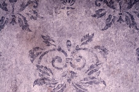 Flower textured wall