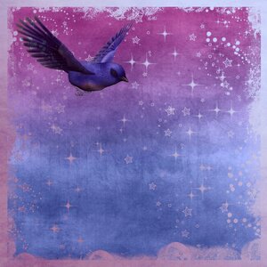 Purple scrapbook page