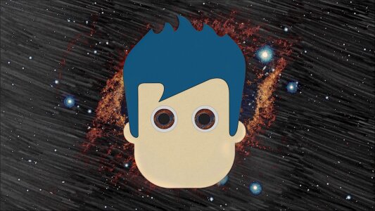 Comic simple blue