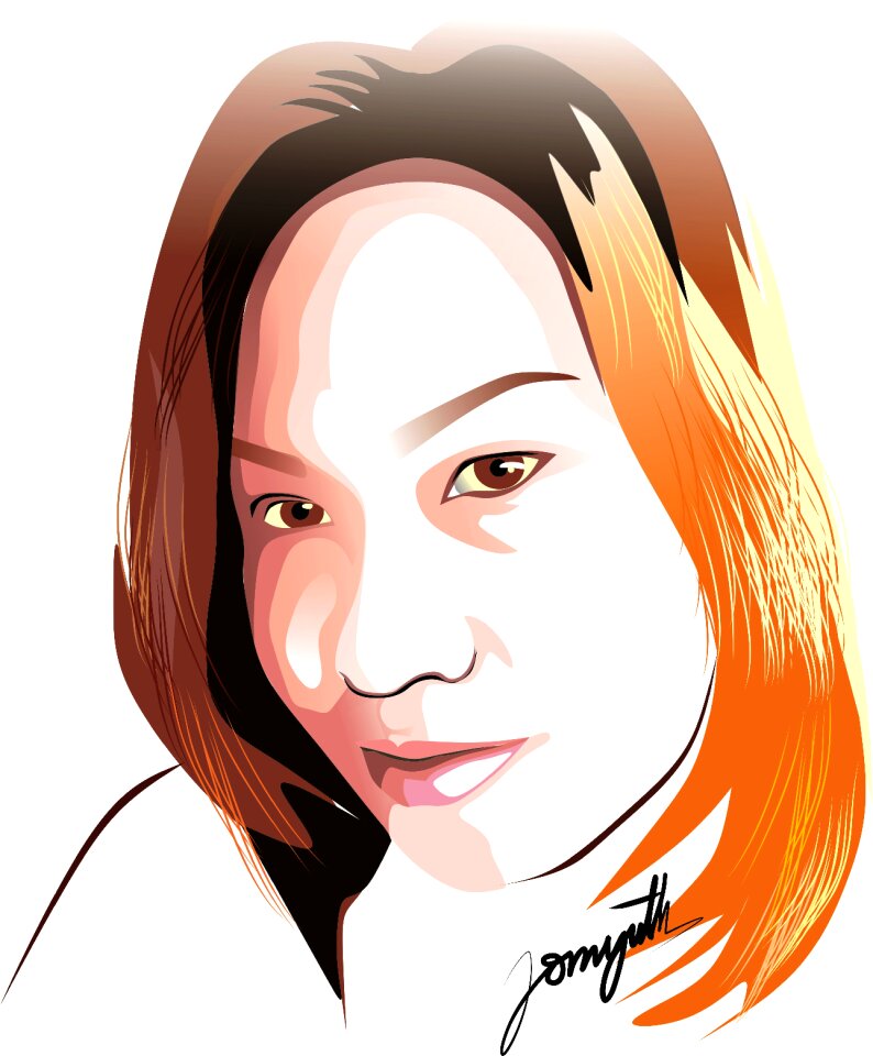 Portrait lady flat