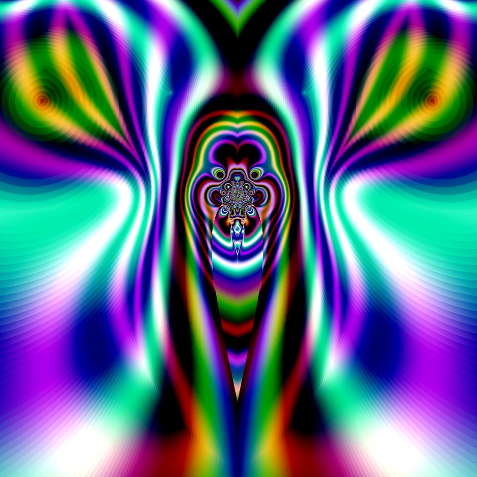 Digital art fractal colorful