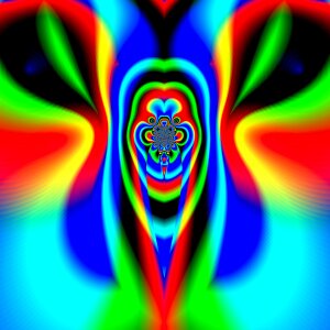 Digital art fractal colorful