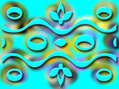 Blue pettern Free illustrations