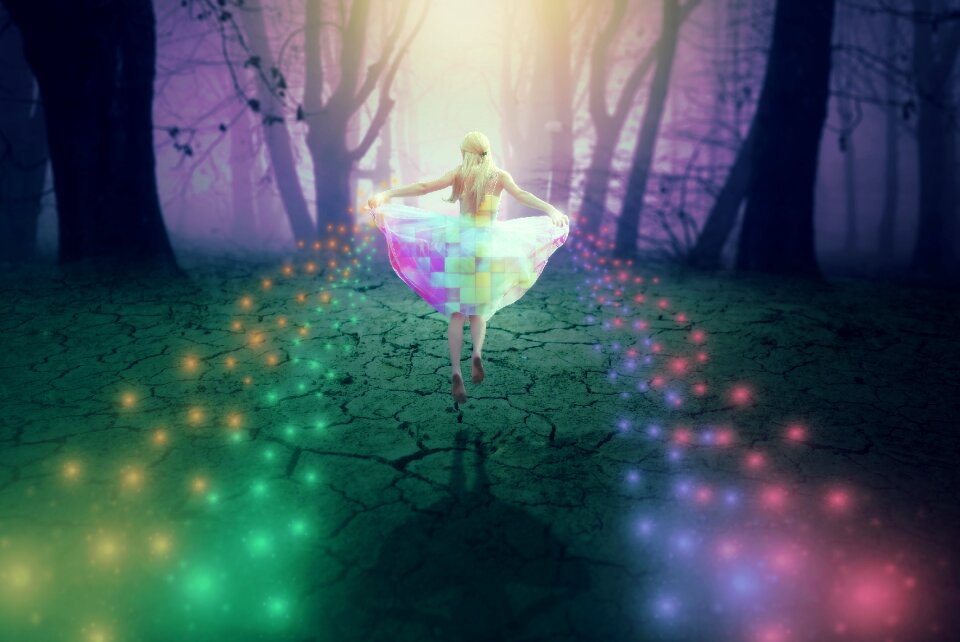 Color background star