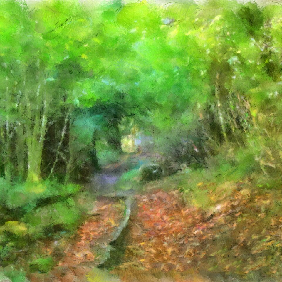 Painting colors green