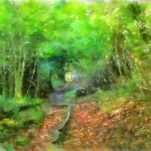 Painting colors green