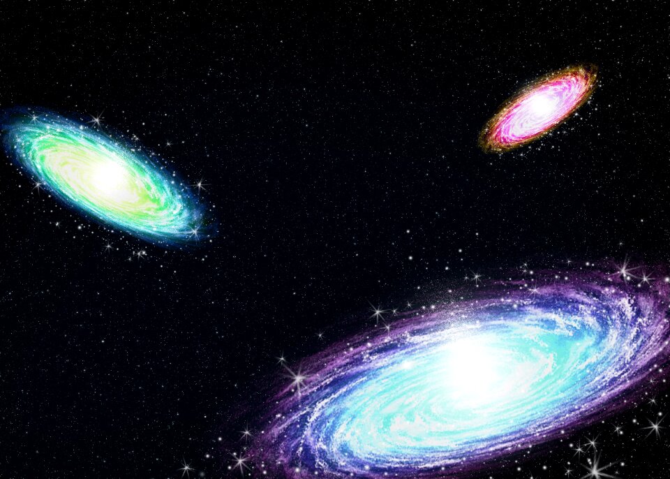 Sky night space