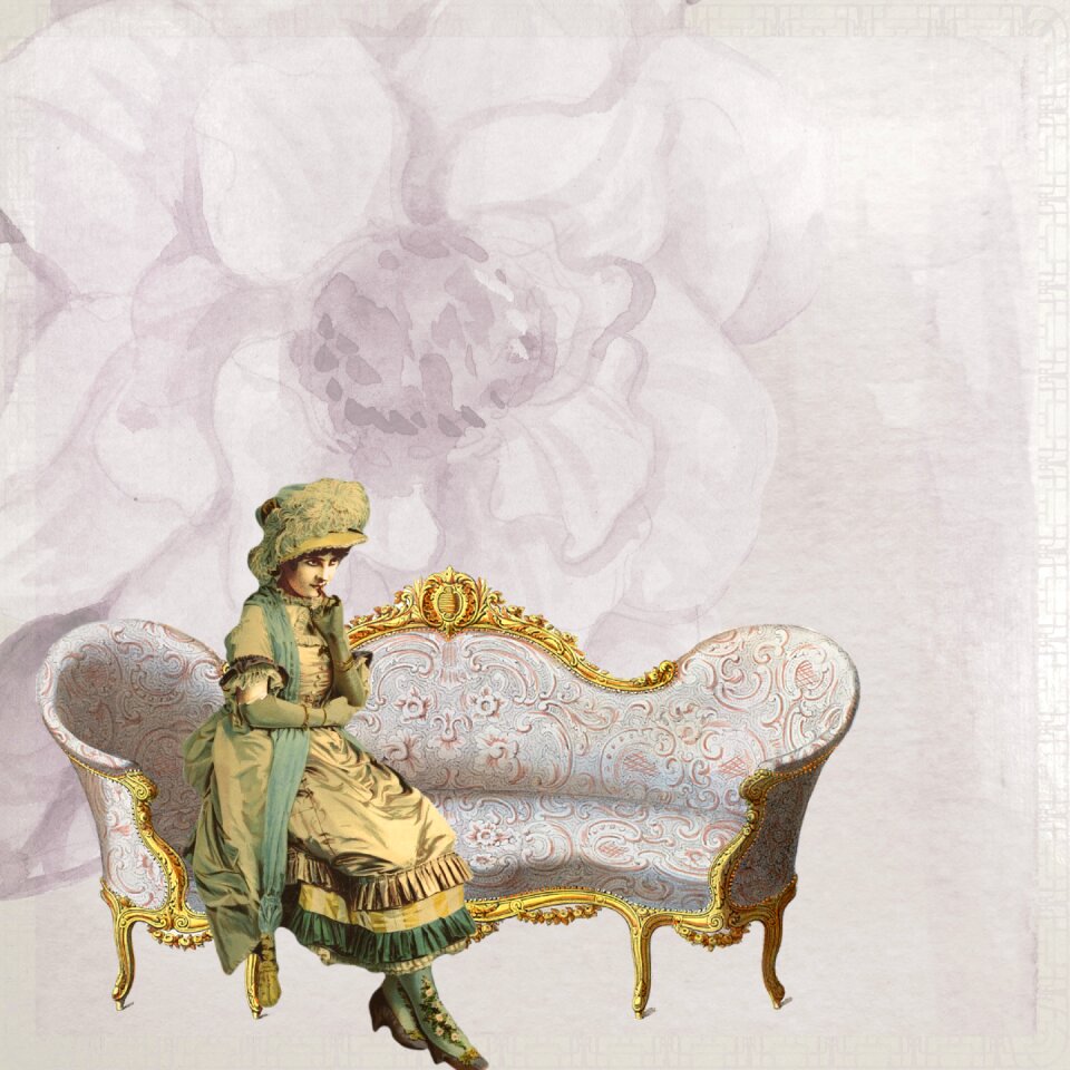 Girl vintage little