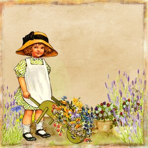 Collage art watercolor