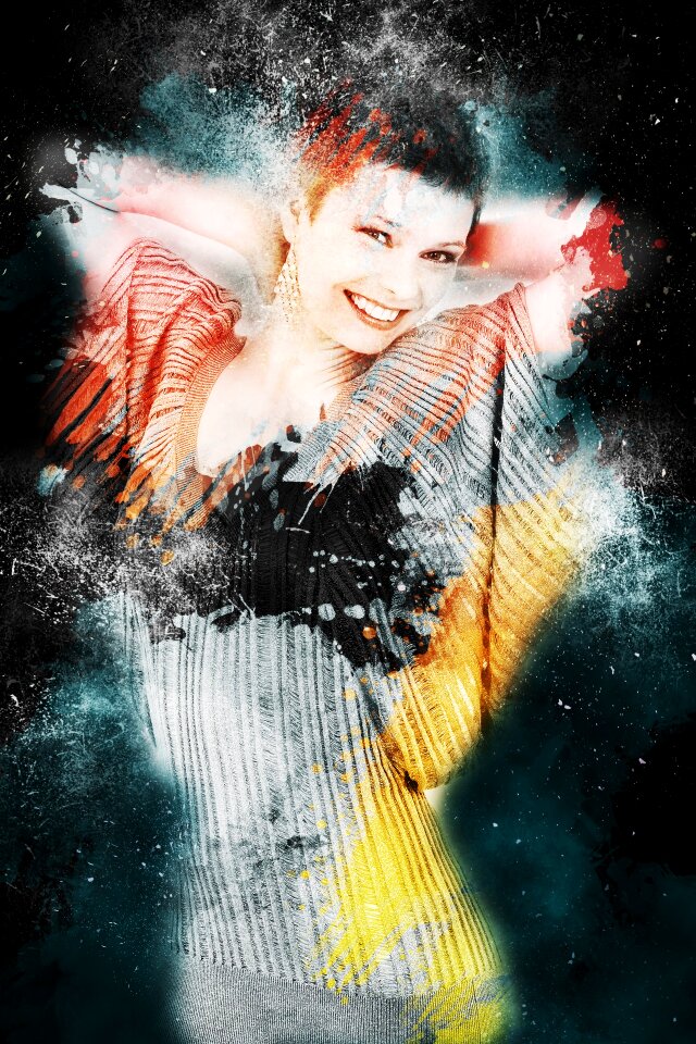 Creativity woman portrait