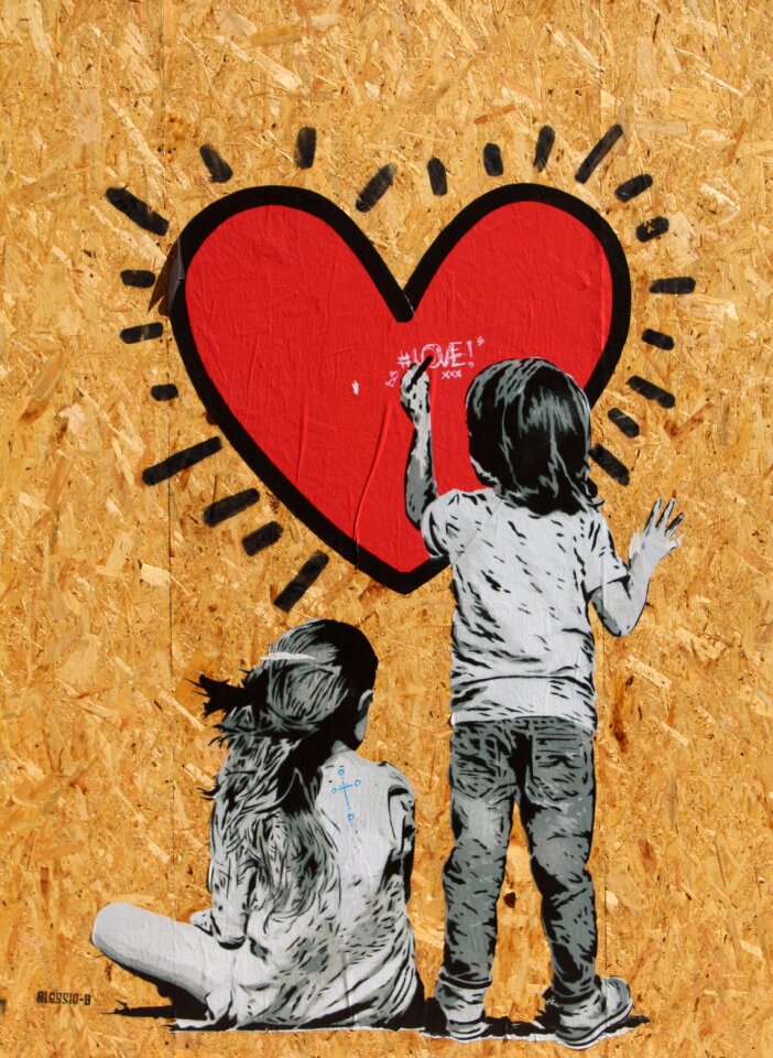 Paint artist heart