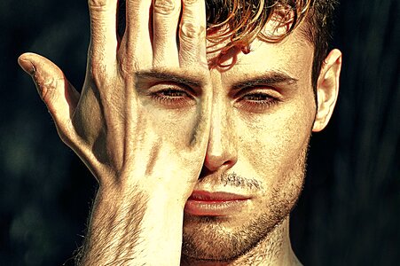 Magic hand portrait