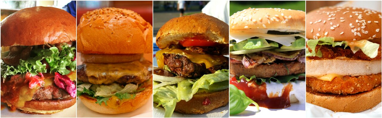 Photo collage food lunch