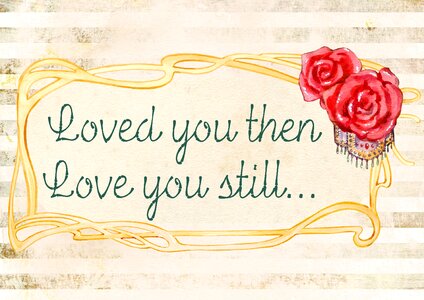 Love inspirational calligraphy