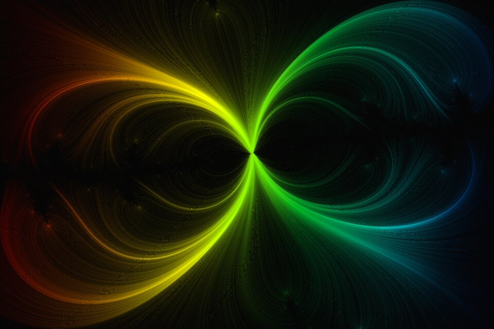 Wave line colorful