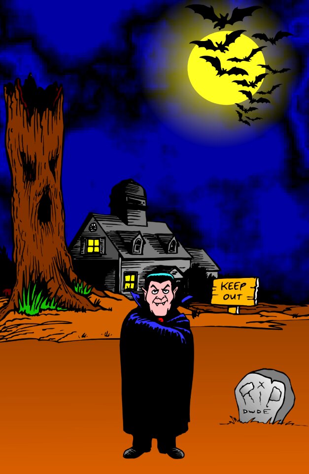 Spooky kids poster