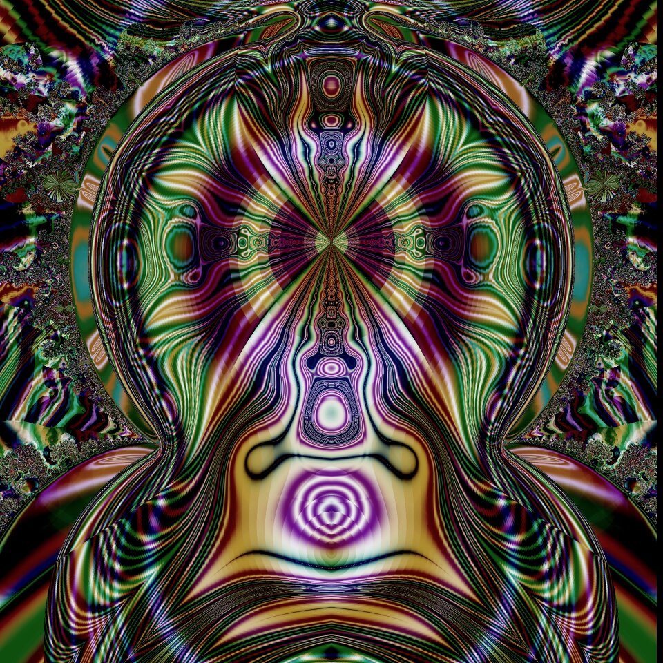 Futuristic dynamic mandala