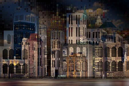 Window collage scene